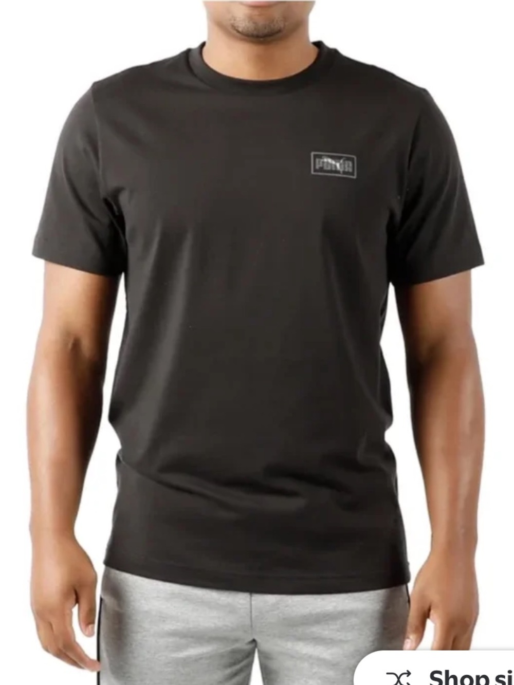 PUMA Men's Short Sleeve Crew Neck
Logo Tee Shirt